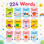 Grid of 12 PocketSpeech USA flashcard categories with example words: Animals, Daily Necessities, Transport, Costumes, Fruits, Vegetables, People, Food, Professions, Color, Nature, and Shapes